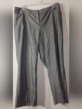 Lane Bryant Size 20 Short. Grey Silver Metallic Shimmery Dress Pants